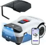 ANTHBOT Genie1000 RTK Mähroboter SET mit Garage – 2000m² drahtlos – 4G LTE, 4-Kamera Vision, 5000mAh, IPX6