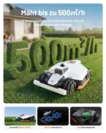 Mähroboter Mammotion LUBA 3 AWD 3000 mit Garage, Waschständer, bis 3000 m², Allradantrieb, 80% Steigung, Auto-Kartierung, 4G-Modul, APP – Bild 2