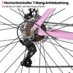 HILAND Cityrad 700C Herren Damen Student Aluminiumlegierung Pendler Stadtfahrrad – Bild 3