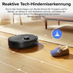 Roborock Qrevo Pro Staubsauger Roboter mit All-in-One-Dock,60°C Heißwasser-Moppwäsche,10mm Hebarem Wischmopp(Upgrade von S7 Max Ultra)Schwarz – Bild 2