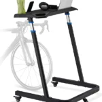 Relaxdays Multifunktionspult höhenverstellbar, Laptoptisch mit Rollen, Stehpult, Fahrradtisch, Höhe: 88-125 cm, schwarz
