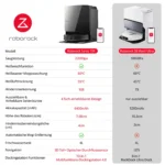 Roborock Saros 10R Staubsauger Roboter mit Wischfunktion, 22.000 Pa(Upgrade von S8 MaxV Ultra), 80 °C Heißwasser-Moppwäsche, 7,98cm Slim Design – Bild 2