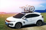 ROCKBROS Fahrradträger mit Saugnäpfe, Fahrrad Dachgepäckträger, für 2 Fahrräder, Schwarz – Bild 4