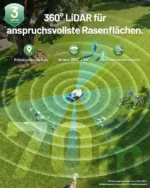 Mähroboter Mammotion LUBA 3 AWD 5000 mit Garage, Waschständer, bis 5000 m², Allradantrieb, 80% Steigung, Auto-Kartierung, 4G-Modul, APP – Bild 2