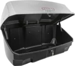 Menabo Kupplungsträger Heckträger Race 4 für 4 Räder + Transportbox Nekkar 300 Liter silber – Bild 2