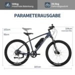 SAXXX E-Bike, EVEREST 2.0 DIAMANT Tiefeinsteiger Elektrofahrrad, 374Wh integrierter Akku, Shimano Acera 7-Gang, City E-Bike – Bild 2