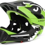 Lixada Fahrradhelm, Kinderhelm, Fahrradhelm Jungen Mädchen, Sporthelm, Rollschuhhelm, Umschaltbarer Halbhelm, Schutzhelm, Grün, Krokodil-Stil