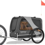 DOGGYHUT Premium XL Hundefahrradanhänger Hundeanhänger Fahrradanhänger